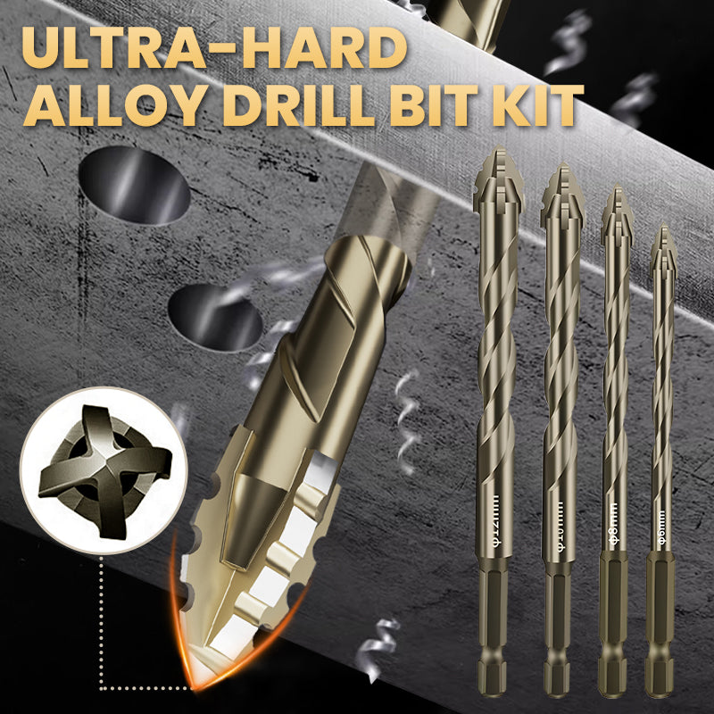 Serrated durable drill bit kit designed for precision and long-lasting performance in various drilling applications