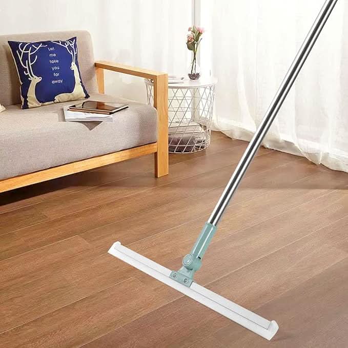 AquaWiz Pro – Self-Squeeze PVA Sponge Mop & Squeegee | Hands-Free, 360° Rotating Multi-Surface Floor Cleaner for Wet & Dry Use.