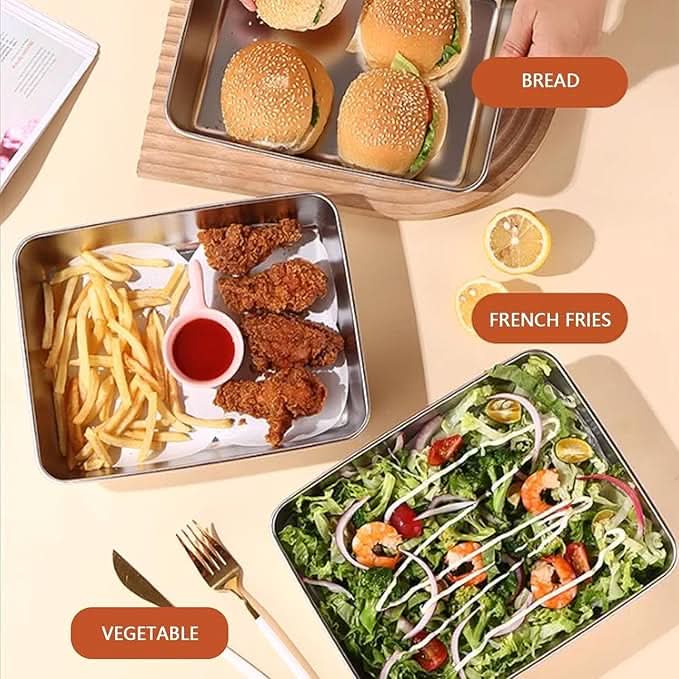 FreshLock Pro – Stainless Steel Storage Container | Airtight, Non-Stick Baking Tray & Leakproof Food Storage Box.