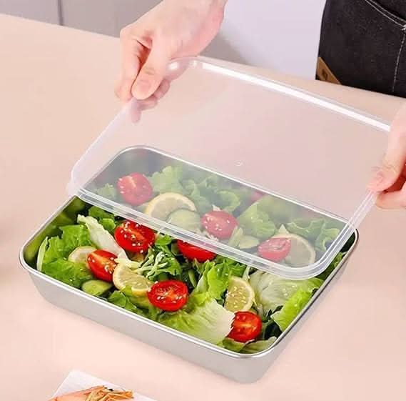 FreshLock Pro – Stainless Steel Storage Container | Airtight, Non-Stick Baking Tray & Leakproof Food Storage Box.