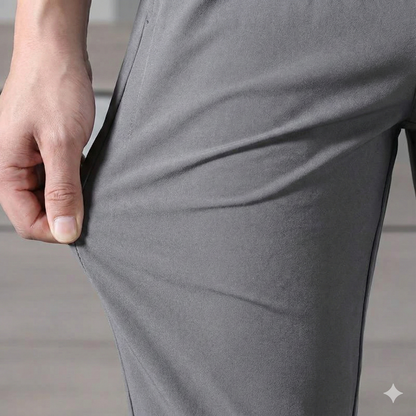 ActiveFlex Pro – Men's Lycra Track Pants Combo (Black & Grey) | 2-Pack, Moisture-Wicking, 4-Way Stretch Joggers