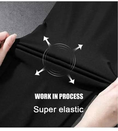 ActiveFlex Pro – Men's Lycra Track Pants Combo (Black & Grey) | 2-Pack, Moisture-Wicking, 4-Way Stretch Joggers.