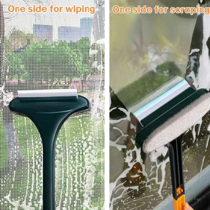 ClearSweep Pro – 2-in-1 Mesh Screen Cleaning Brush & Wiper | Extended Handle Window Net Cleaner & Lint Remover.