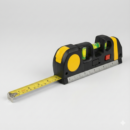 4-in-1 Laser Level with Measuring Tape for DIY