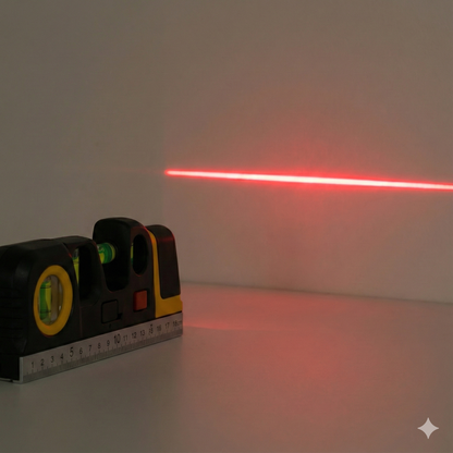 4-in-1 Laser Level with Measuring Tape for DIY