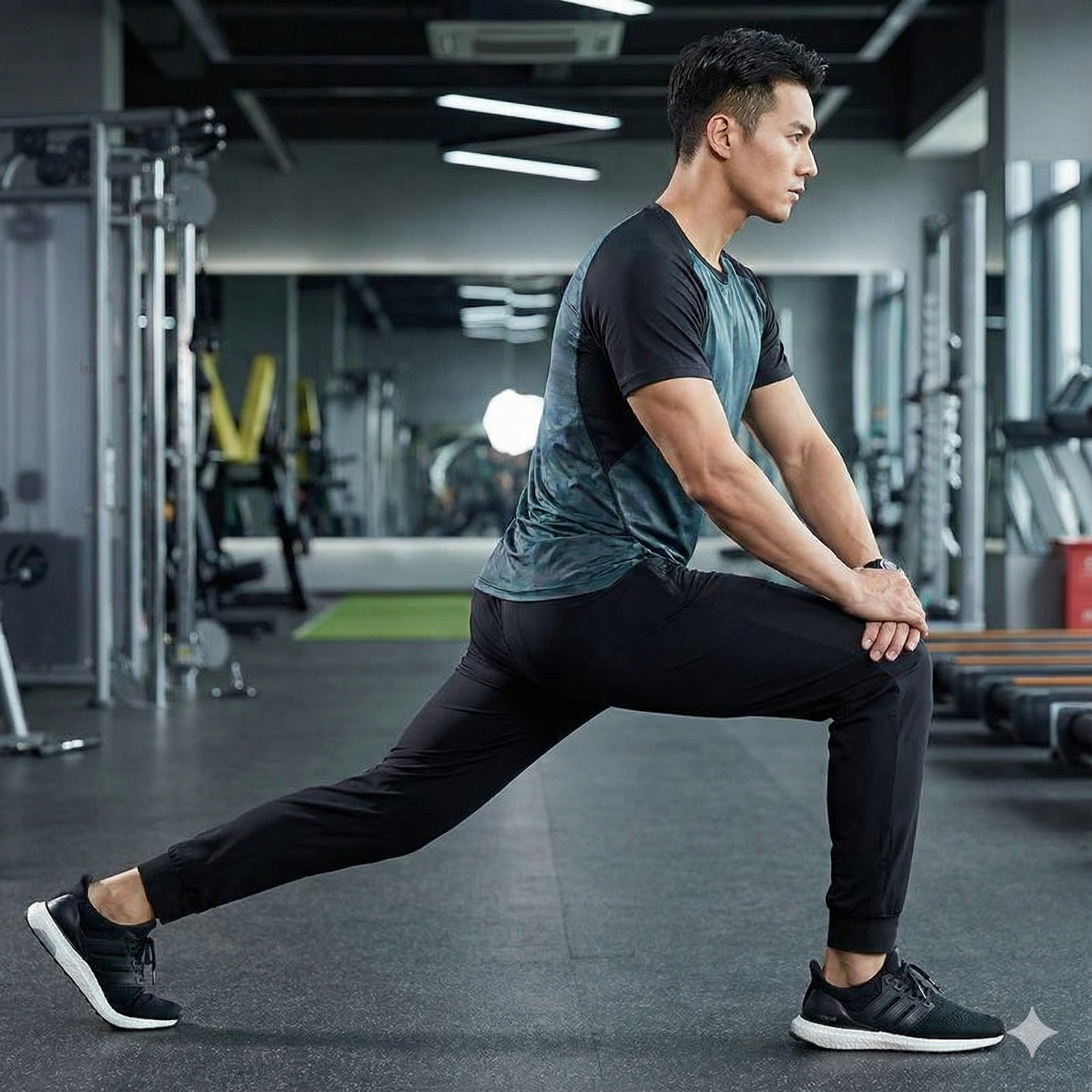 ActiveFlex Pro – Men's Lycra Track Pants Combo (Black & Grey) | 2-Pack, Moisture-Wicking, 4-Way Stretch Joggers