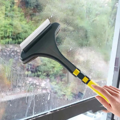 ClearSweep Pro – 2-in-1 Mesh Screen Cleaning Brush & Wiper | Extended Handle Window Net Cleaner & Lint Remover.