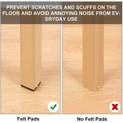 FloorGuard Pro™ – 9-Piece Anti-Slip Felt Furniture Pads | Heavy Duty Floor Protection for Hardwood, Tile & Laminate.