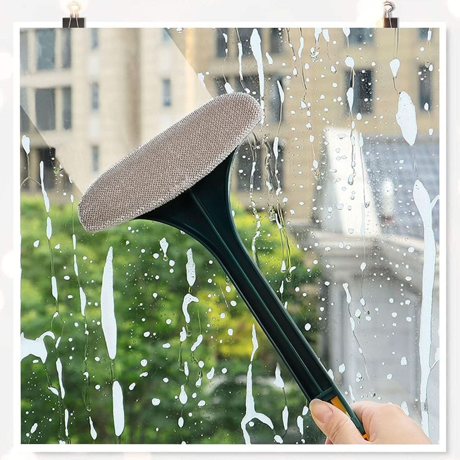 ClearSweep Pro – 2-in-1 Mesh Screen Cleaning Brush & Wiper | Extended Handle Window Net Cleaner & Lint Remover.