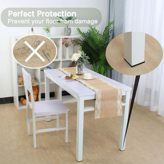 Wukusy FloorShield™ – Square Self-Adhesive Furniture Pads (18 Pcs Set) | Non-Skid Felt Floor Protectors for Hardwood, Tile, and Laminate.