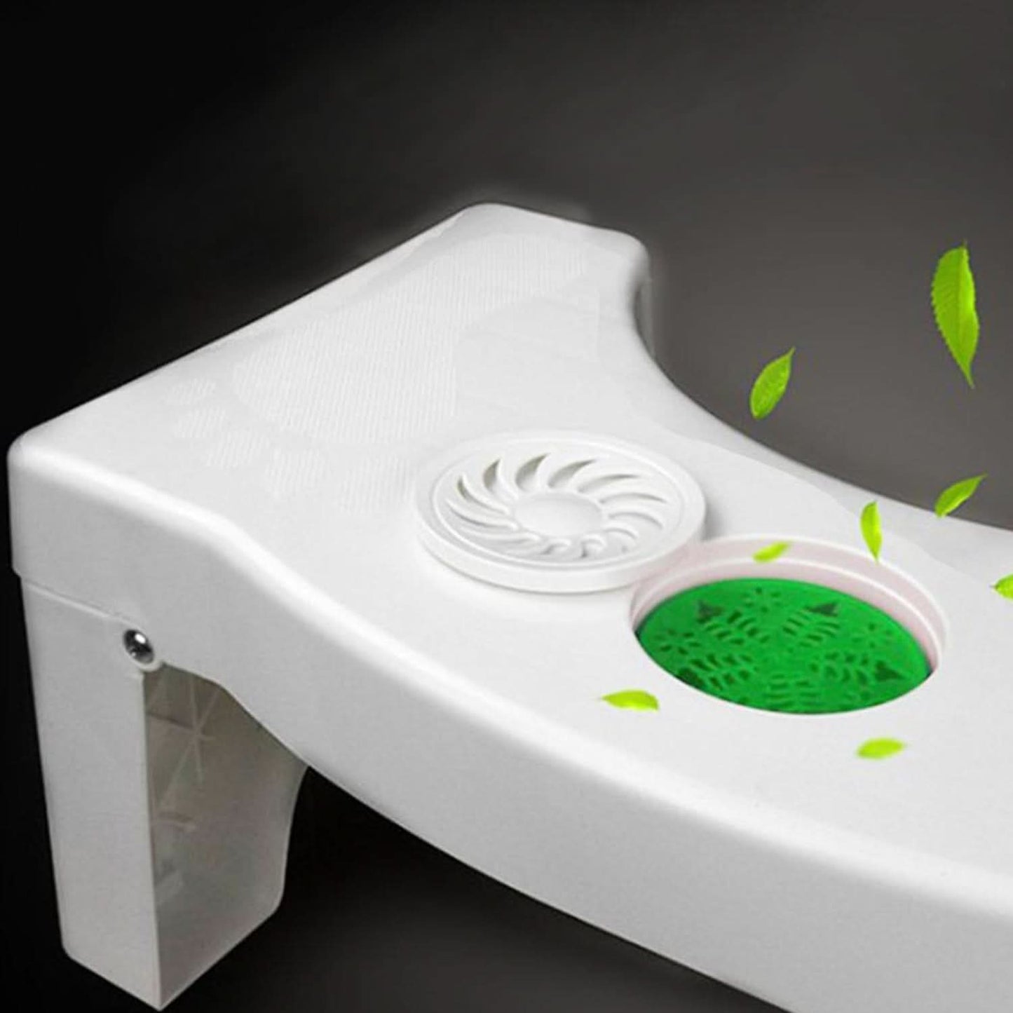 ReliefStep™ Pro – Foldable Non-Slip Toilet Squat Stool | Constipation & Piles Relief Aid with Diffuser Slot.