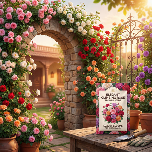 Elegant Climbing Rose Flower Seeds (130 Seeds)