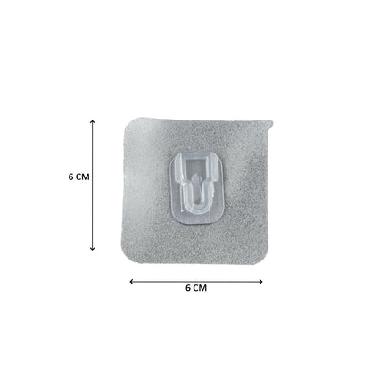 ClearGrip Hook – Transparent Adhesive Male Hook | Easy-Use, Small, & Lightweight Wall Hanging Solution (1pc).